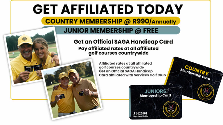 Get affiliated today with Services Golf Club